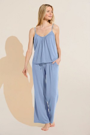 Women Eberjey Gisele TENCEL™ Modal Cami & Pant PJ Set Pajamas Blue | AFF7360QM