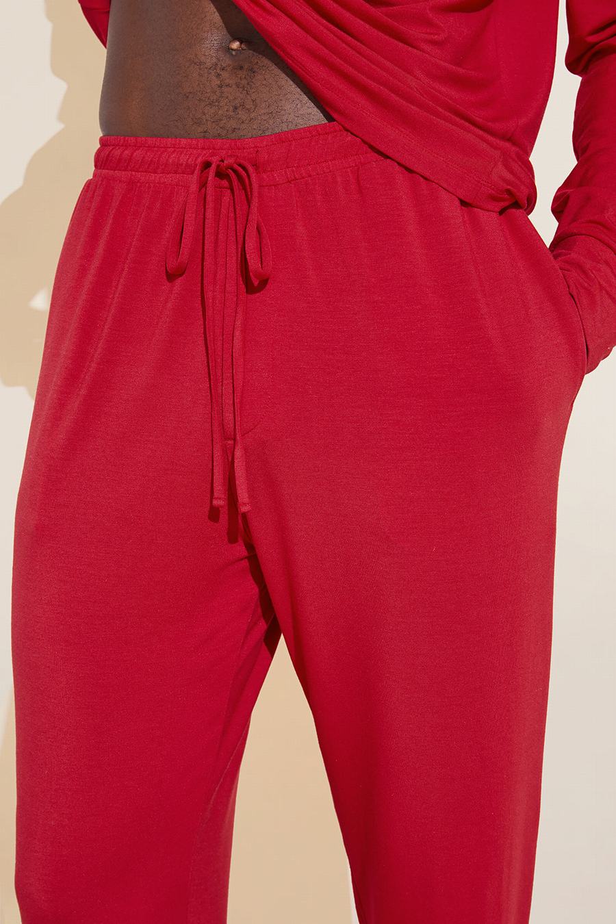 Men Eberjey Henry TENCEL™ Modal Long PJ Set Pajamas Red | ZGV8092LZ