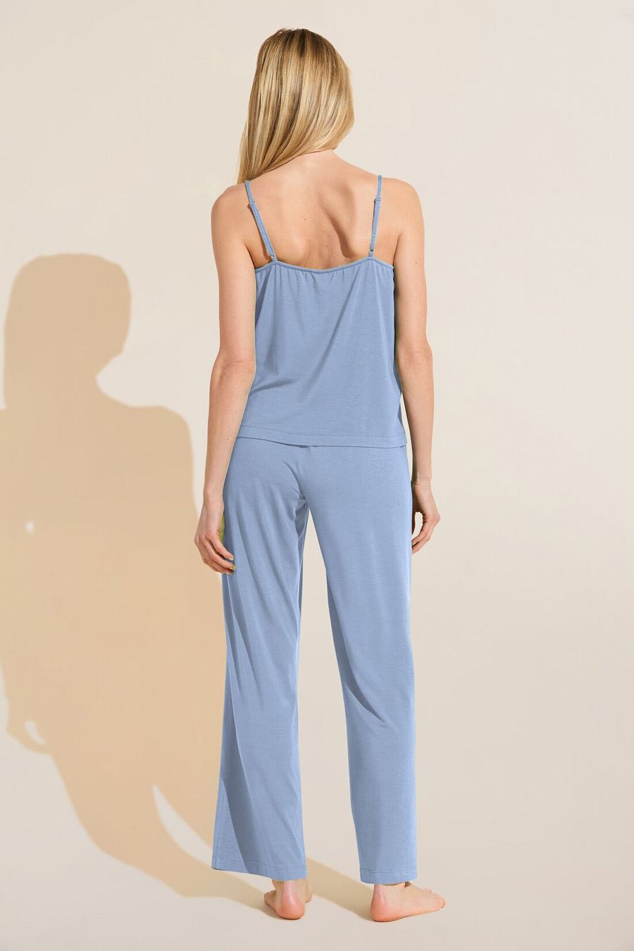 Women Eberjey Gisele TENCEL™ Modal Cami & Pant PJ Set Pajamas Blue | AFF7360QM